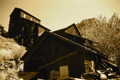 Abandoned mine, Yankee Fork Ranger District