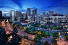 An evening near Clarke Quay