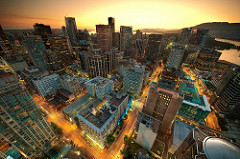 Downtown Vancouver Sunset