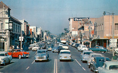 Looking north on Spadra Ave. (Harbor Blvd), Fullerton