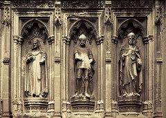 Impassively they gazed at me