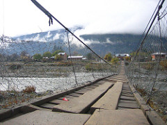 The main pedestrian bridge