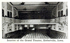 Grand Theatre , Estherville, Iowa in 1916 - MvPW Nov - Interior