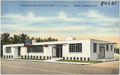 Greyhound bus station- U.S N.o 1- Fort Pierce, Fla.
