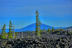 Black Butte rises in the background