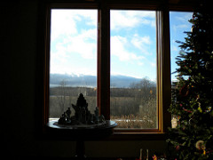 From the big bay windows