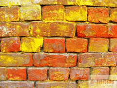 yellow brick wall
