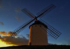 Atardecer en La Mancha
