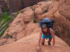 Exiting the Escalante River