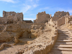 The Temple of the Oracle in Siwa in Egypt