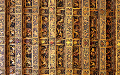 Plafond à caisson de la Lonja dans la salle du Consulado del Mar