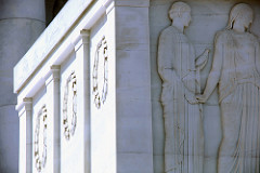 S and E sides and up - detail - Tomb of the Unknown Soldier - Arlington National Cemetery - 2012