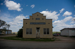 Old RM of Wood River building, Lafleche, Saskatchewan