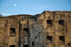 ruins under the moon
