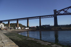 Forth Railway Bridge at North Queensferry Fife Scotland