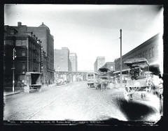 Atlantic Avenue at corner of Kneeland Street looking Northerly