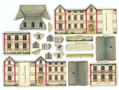 maison de plaisance fond blanc