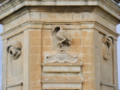 Safe Haven Gardens, Point Vedette, Senglea, Malta . Gazebo detail. Feb 2011