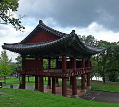 airy comfortable pavillion Jinju Fortress Korea
