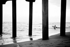 Under the Huntington Beach Pier