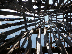 Skeleton of a Jamestown house