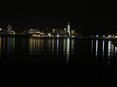 Manhattan Financial District from Weehawken Port Imperial Terminal