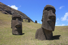 Easter Island, Rano Raraku, moais