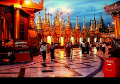 MYANMAR/BIRMANIA/BURMA -YANGON -GRAN PAGODA DE SHEWEDAGON PAYA
