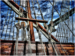 2561-Galeon La Pepa no porto da Coruña