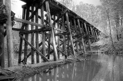 Beaver Dam at Kansas City Southern Railroad Bridge over the Dugdemona River