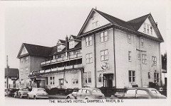 Postcard: The Willows Hotel, Campbell River, BC, 1950