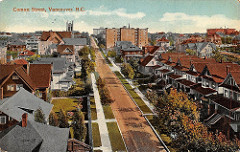 Postcard: Comox & Bute Sts., c.1914