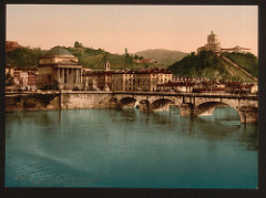 Torino, Monte dei Cappuccini e chiesa Gran Madre de Dio -Turin, Italy--LCCN2001700984