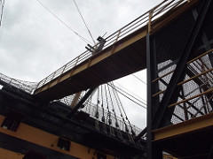 HMS Victory - Portsmouth Historic Dockyard - the way out - emergency exit