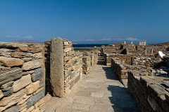 Delos : quartier du port