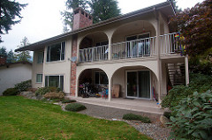 The back of the house