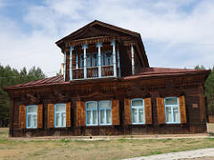 Early 20th centry Siberian House Ethnographical museum Ulan Ude Russia