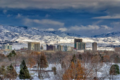 City of Boise Idaho Winter