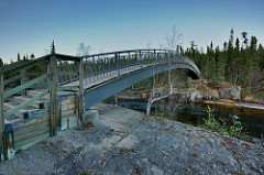 Cameron River foot bridge