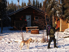 Engineer Lake cabin, Kenai Cabin in Winter