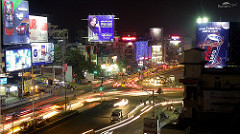 Light Painting of Traffic at Kothaguda Junction