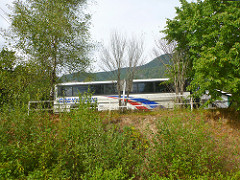 Greyhound bus en route to Port Hardy