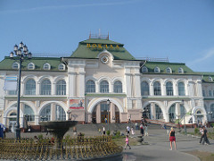 Railway station in Khabarovsk