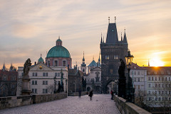 A Morning Breaks in Prague