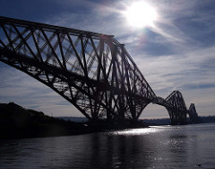Forth Railway Bridge at North Queensferry Fife Scotland